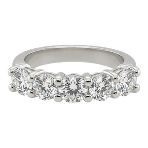 Platinum Diamond Band, Size 6.5