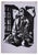 Woodcut by German artist Walter Mellman (1910-2001) "Suffering" woodcut on paper. Unsigned, with original gallery label....