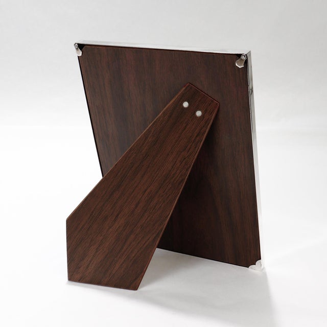 Late 20th Century Vintage Cartier Engraved Sterling Silver Art Deco Style Picture or Photo Frame For Sale - Image 5 of 18