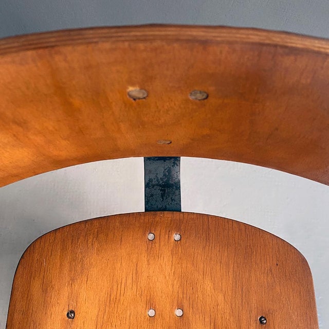 Set of Mid-Century Italian Modern Industrial Iron & Wood Stools, 1960s For Sale - Image 11 of 15