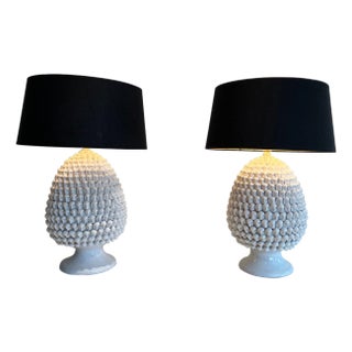 Pair of Ceramic Table Lamps Circa 1970 For Sale