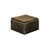 Contemporary Matthew Izzo Home Lizzo Reptile Textured Brass Aluminum Decorative Box With Lid For Sale - Image 3 of 5