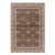 Rug & Kilim’s Block Print Runner Rug in Beige-Brown, with Geometric Patterns - 3x16 For Sale