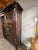 Early 19th Century French Provincial Solid Oak Glass Door Armoire For Sale - Image 4 of 11