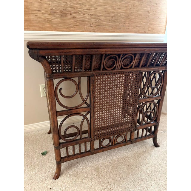 Lewittes Furniture 1970s Rattan Desk W/ Chair For Sale - Image 12 of 12