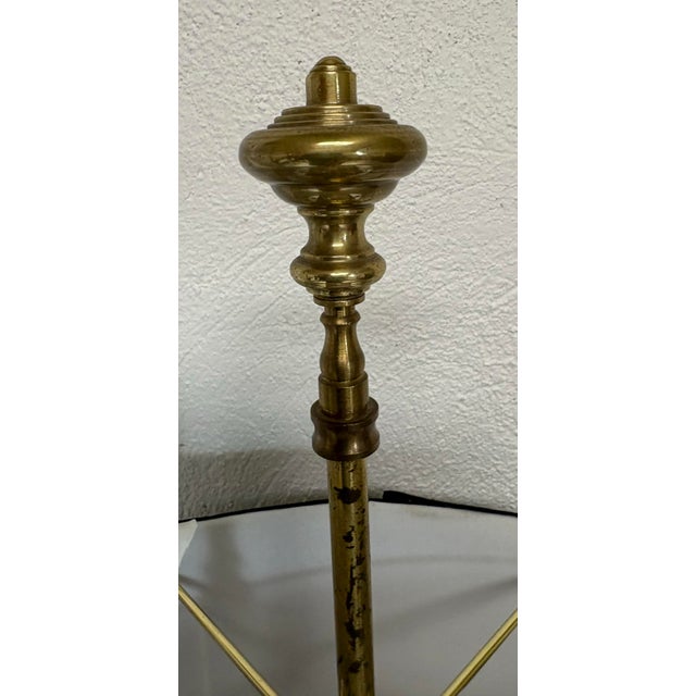 Metal Vintage Solid Brass Bouilotte Style Table Lamp by Frederick Cooper For Sale - Image 7 of 10