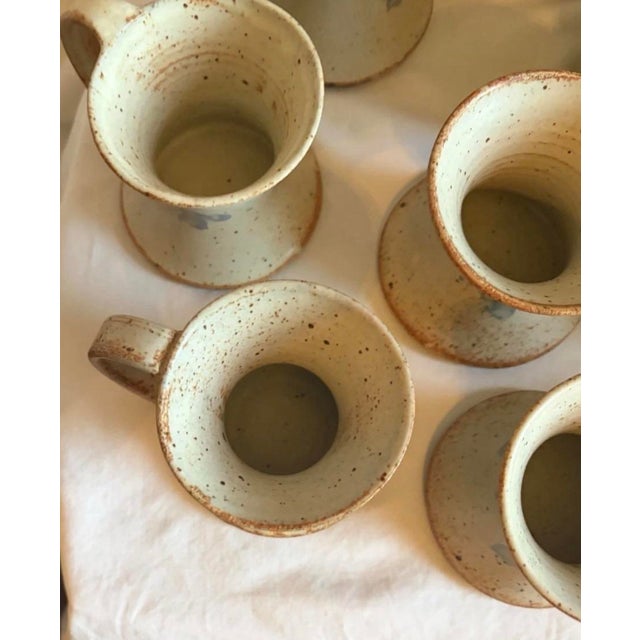 Ceramic 1990s Ceramic Pitcher & Cup Set With Tray For Sale - Image 7 of 8