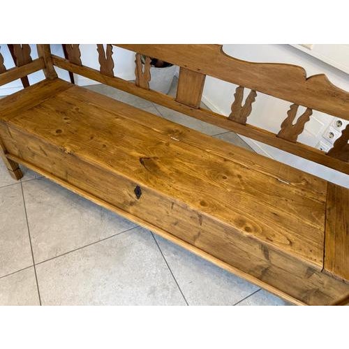 Wood Provincial Biedermeier Chest with Storage For Sale - Image 7 of 14