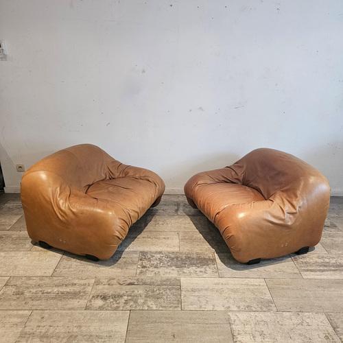 Set of Bonanza Sofas attributed to Afra & Tobia Scarpa, for C&b, Italy, 1975 For Sale - Image 4 of 11