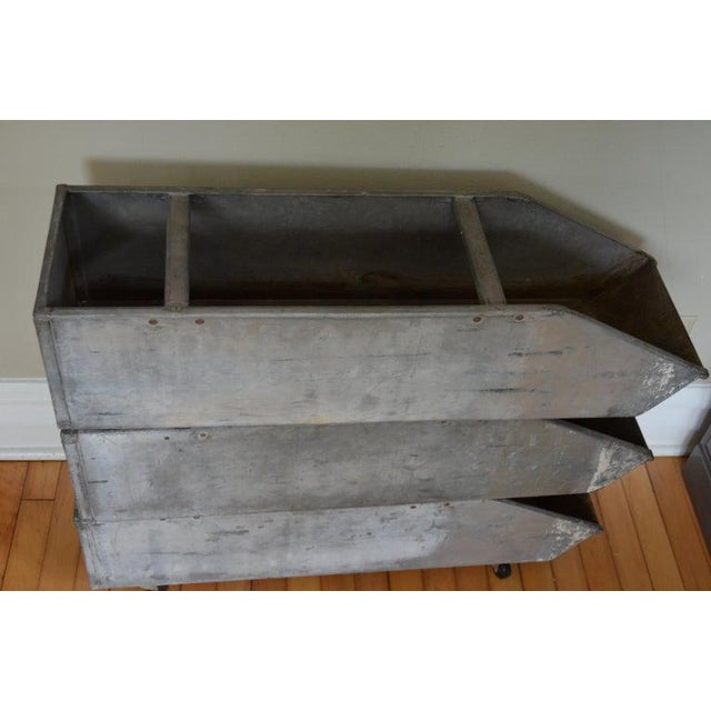 Storage Bins on Wheels From Wonder Bread Bakery, Industrial Steel, Set