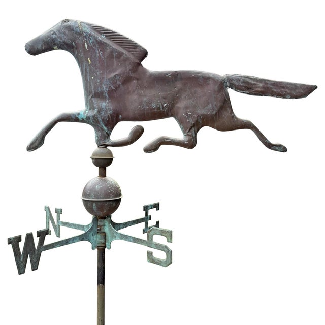 Early 20th Century American Copper Thoroughbred Horse Weathervane For Sale - Image 9 of 16