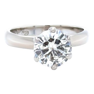 18ct White Gold Champagne Diamond Ring 1.35ct 3.63g, Size 3.75 For Sale