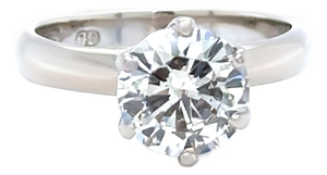 18ct White Gold Champagne Diamond Ring 1.35ct 3.63g, Size 3.75