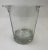Transparent Vintage Glass Crystal Ice Bucket by Cristal d'Arques France For Sale - Image 8 of 9