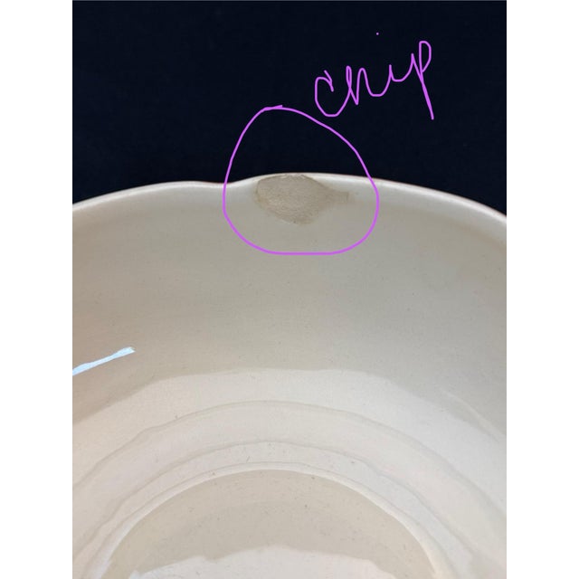 1950s Franciscan Vintage Apple Pattern Serving Bowl For Sale - Image 9 of 10