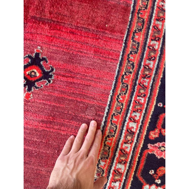 Early 20th Century PALATIAL ANTIQUE CARPET Northeast Khorrassan Gem with Smokey Wine, Rug 13.2 x 15.7 For Sale - Image 5 of 17