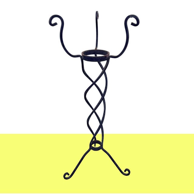 Iron Planter with Sinuous and Refined Design For Sale - Image 5 of 5