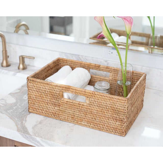 Keeping your life organized will help you work more productively. Our rattan shelf baskets are, eye-catching and space...