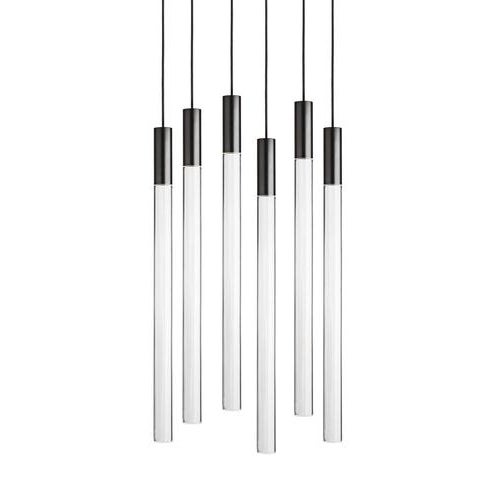 Angelo mangiarotti six set black plexi lamps for karakter italian architect, sculptor, and designer angelo mangiarotti...