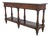 Henredon Acquisitions Walnut Finish Marble Top Server Console Table For Sale