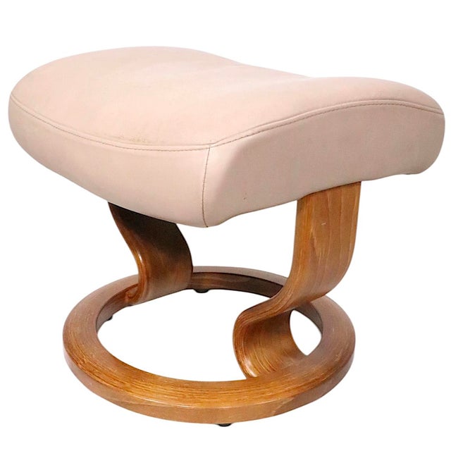 Mid 20th Century Vintage Ekornes Footstool Ottoman For Sale - Image 5 of 15