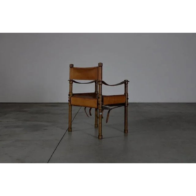 Large Safari Dining Armchair, Germany, 1960s For Sale - Image 17 of 18