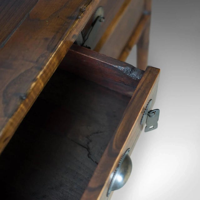 Late 20th Century Chinese Elm Side Table Elm Cabinet For Sale - Image 10 of 12