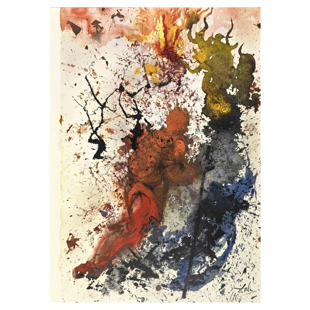 Salvador Dalí, Rubus Incombustus, Lithograph, 1964 For Sale