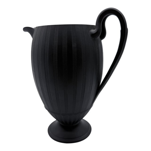 Antique Wedgwood Black Basalt Neoclassical Creamer/Pitcher, 19th Century For Sale