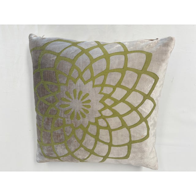 Velvet Throw Pillow by Gabraith & Paul For Sale - Image 9 of 13