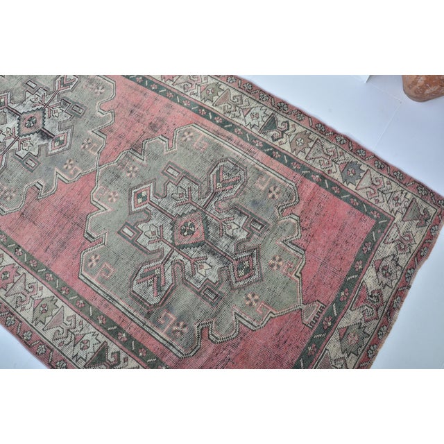 Vintage Handknotted Wool Ethnic Rug For Sale - Image 4 of 10