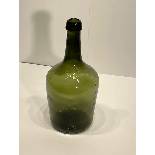 Mid 20th Century Vintage Small Green Demi John Jug #359 For Sale - Image 5 of 7