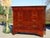 Antique Restoration Chest of Drawers in Mahogany Veneer with White Marble Top For Sale - Image 3 of 18