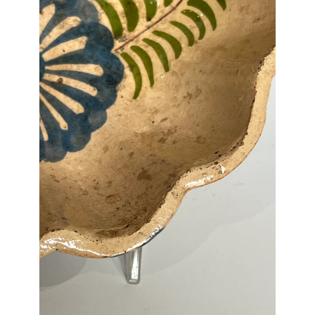 Spanish Mission Scalloped Casserole Lowered Mold Bowl For Sale - Image 4 of 7