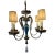 Antique Durand Blue Iridescent Glass Chandelier For Sale