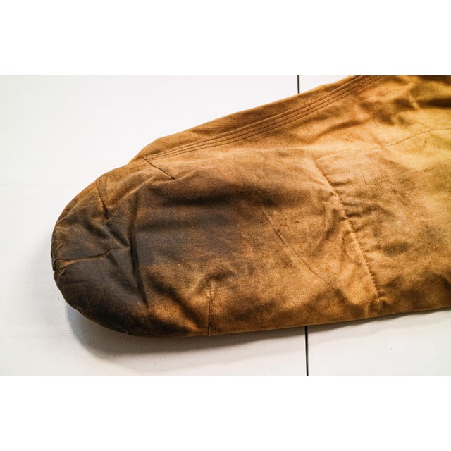 American Amazing Game Played Antique Canvas Youth Football Pants Sports Team Memorabilia Man Cave Decor For Sale - Image 3 of 14