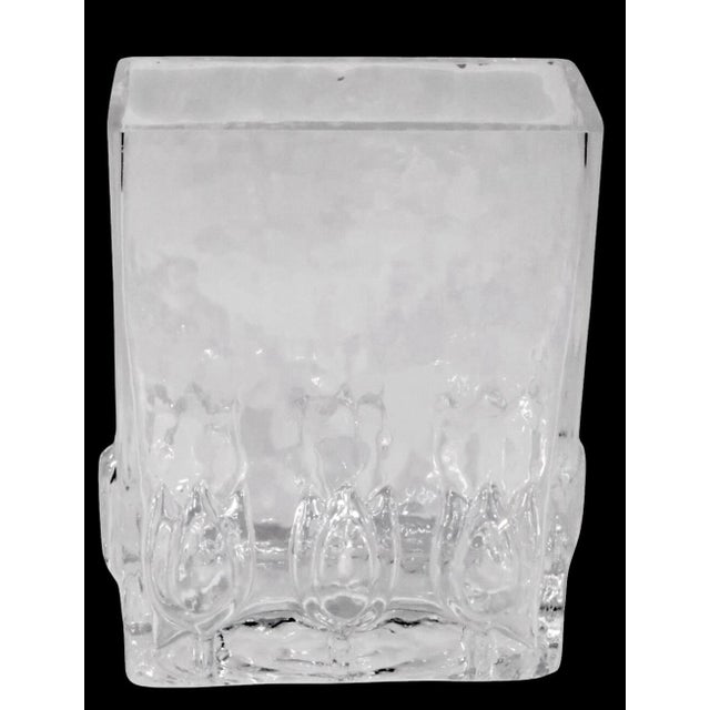 Classic Sea Glasbruck flower vase designed by Renate Stock for AB Kosta, made in Sweden circa 1960's. This example is in...