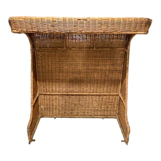 Wicker Hooded Headboard for Daybed For Sale