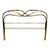 1980s Revival Art Deco Tubular Brass Italian Headboard in the Style of Luciano Frigerio For Sale