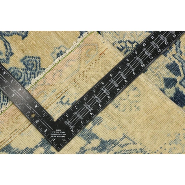 Mid 20th Century Vintage Turkish Oushak Rug - 02'06 X 03'06 For Sale - Image 5 of 10