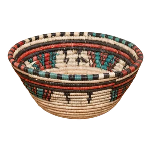 Fulani Colorful African Woven Basket