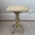 Charming antique painted wood pedestal side table with a wonderful sculptural silhouette. The old muted painted finish...