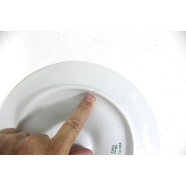White Vintage White Pillivuyt French Porcelain Oyster Plate For Sale - Image 8 of 9