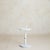 Vintage French Postmodern White Metal + Marble Adjustable Side Table For Sale - Image 9 of 11