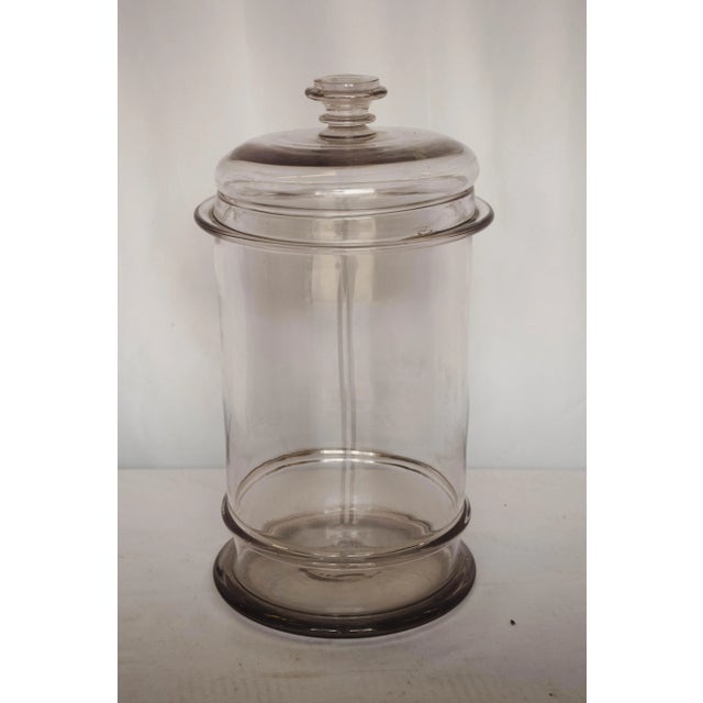 19th Century Large Glass Bon Bon Jar Chairish