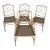 Set of Four Chinese Chippendale Faux Bamboo Chairs For Sale
