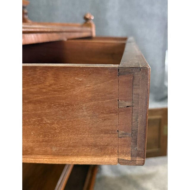 19th Century Solid Walnut Two Tier Server For Sale - Image 15 of 15