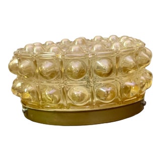 Vintage Bubble Glass Bathroom Flush Mount or Sconce by E. S. Horn, 1970s For Sale