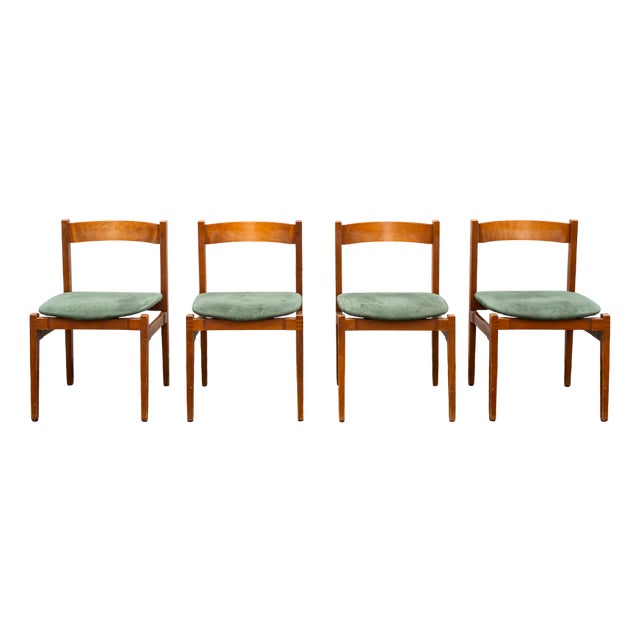 Nr. 104 Dining Chairs by G. Frattini for Cassina, 1961, Set of 4 For Sale