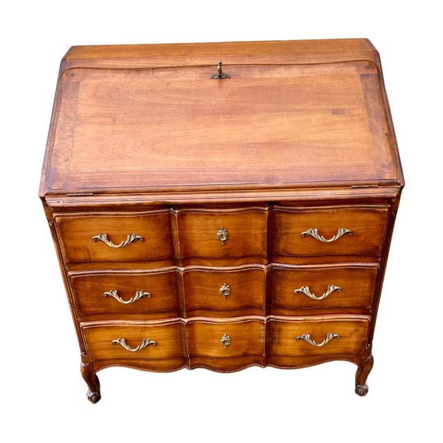 Louis XV Style Secretaire in Fruitwood, 1920s For Sale - Image 10 of 10